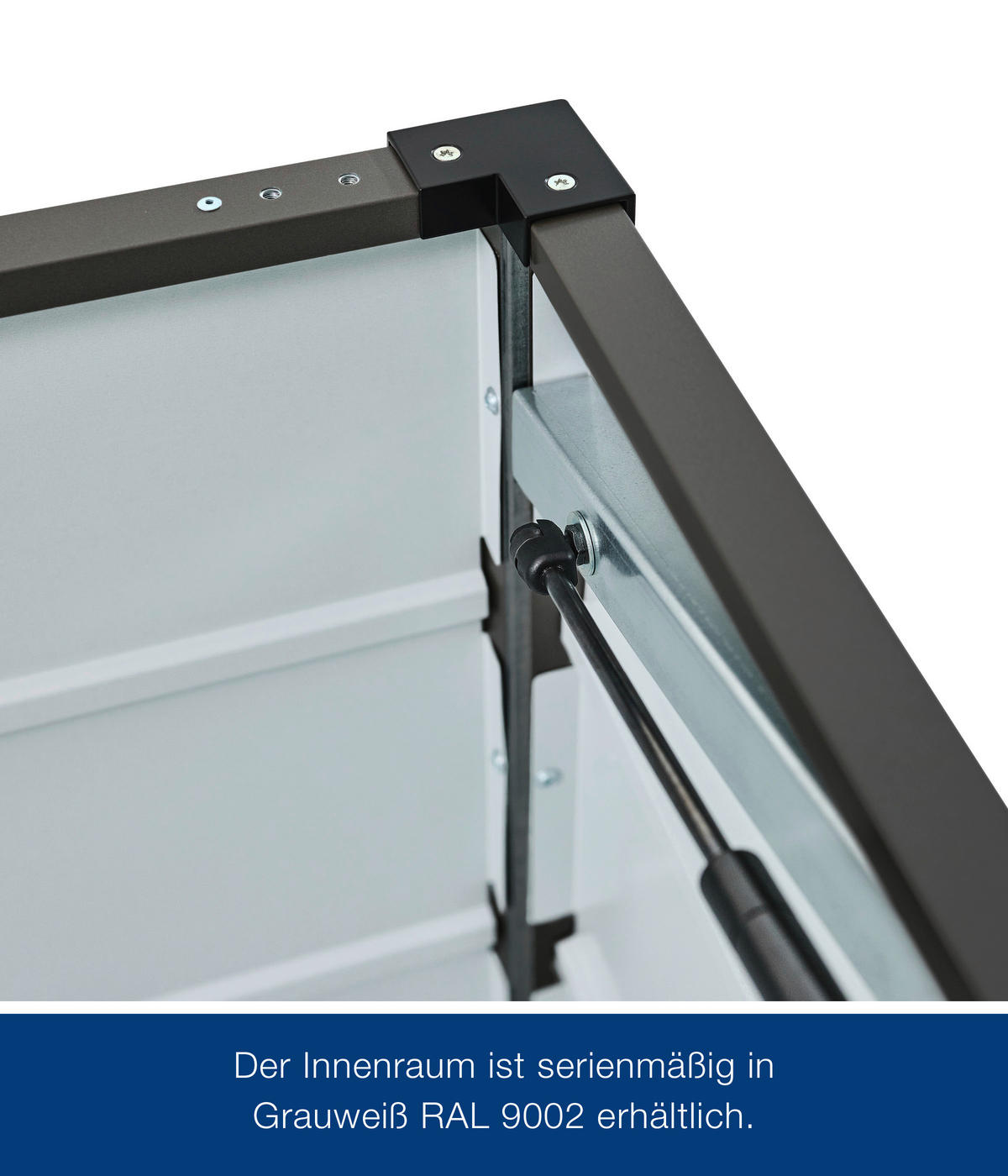 KISSENBOX 136/72,5/67,5 cm  - Anthrazit, Basics, Metall (136/72,5/67,5cm)