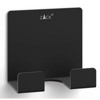 SAMOLEPILNI KAVELJČEK - črna, Basics, kovina (6/5,5/2,1cm) - Zack