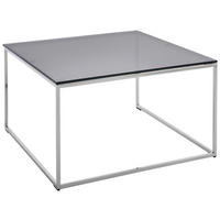 COUCHTISCH Spiegelglas 80/80/43 cm rechteckig Edelstahlfarben  - Edelstahlfarben, Design, Glas/Metall (80/80/43cm) - Joop!