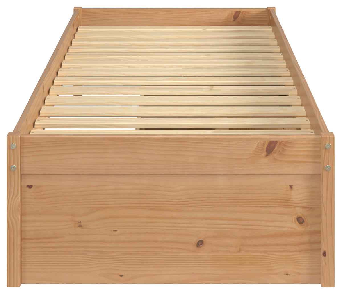 STAURAUMBETT 90/200 cm  in Naturfarben, Schwarz   - Schwarz/Naturfarben, Modern, Holz/Holzwerkstoff (90/200cm) - MID.YOU