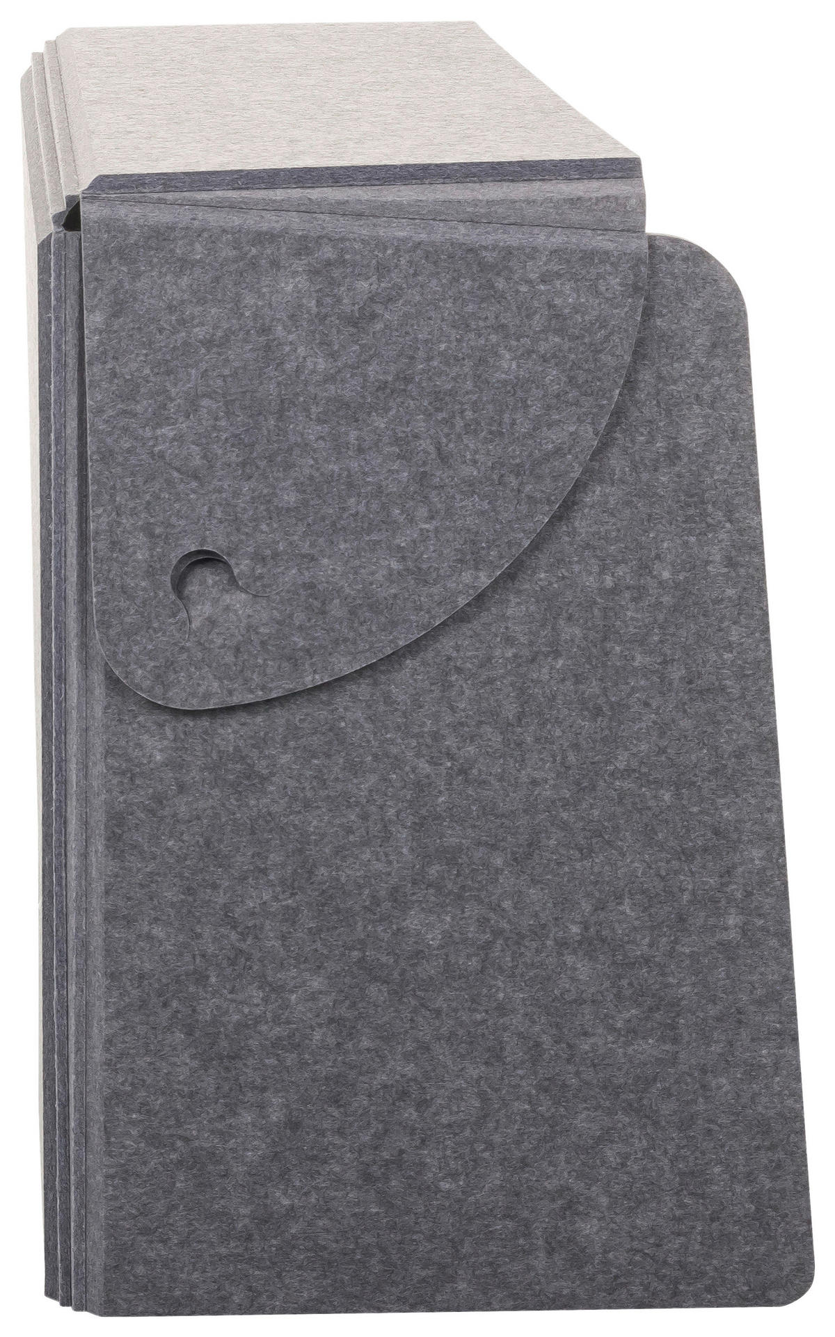 TRENNWAND Textil, Kunststoff Grau  - Grau, Basics, Kunststoff/Textil (84/58/40cm) - MID.YOU