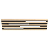 LED-DECKENLEUCHTE 78/22/6 cm   - Schwarz/Braun, KONVENTIONELL, Holz/Metall (78/22/6cm)