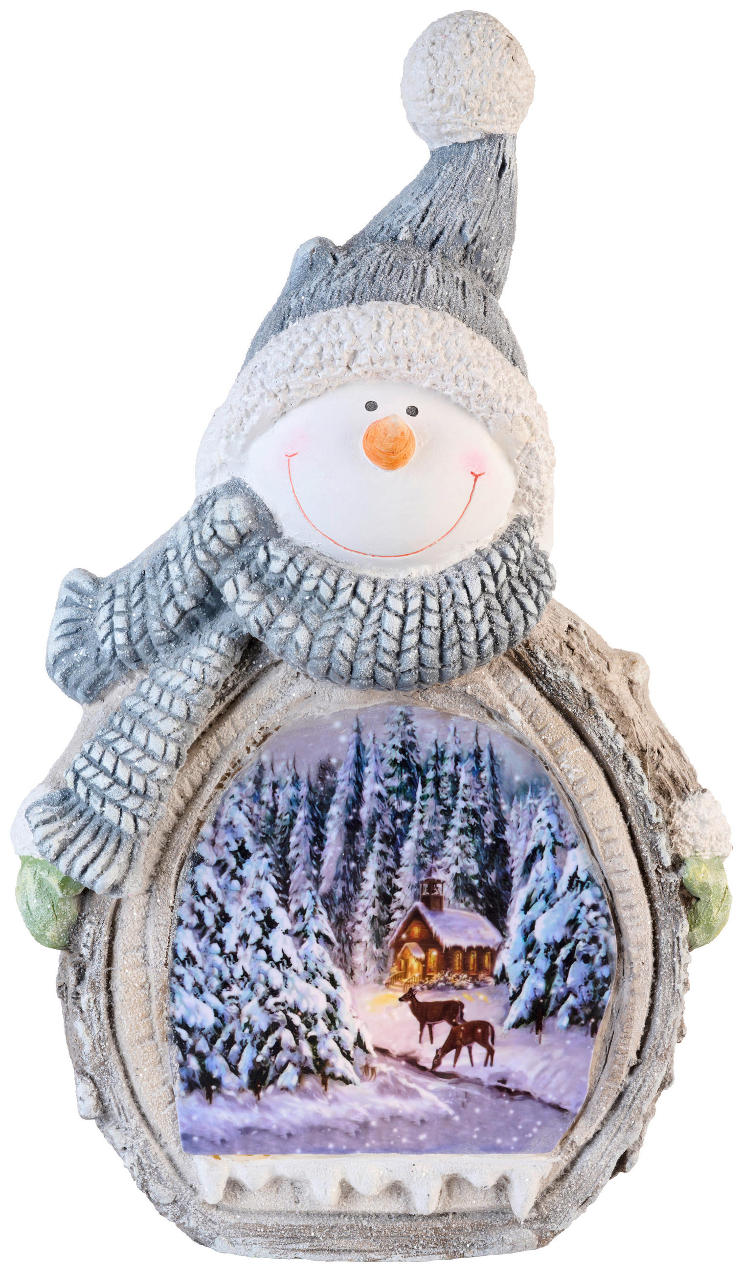 Om De Zapadă Xmassale - maro/alb, Konventionell, piatră (30,5/51/13cm) - X-Mas