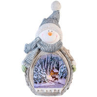 Om De Zapadă Xmassale - maro/alb, Konventionell, piatră (30,5/51/13cm) - X-Mas