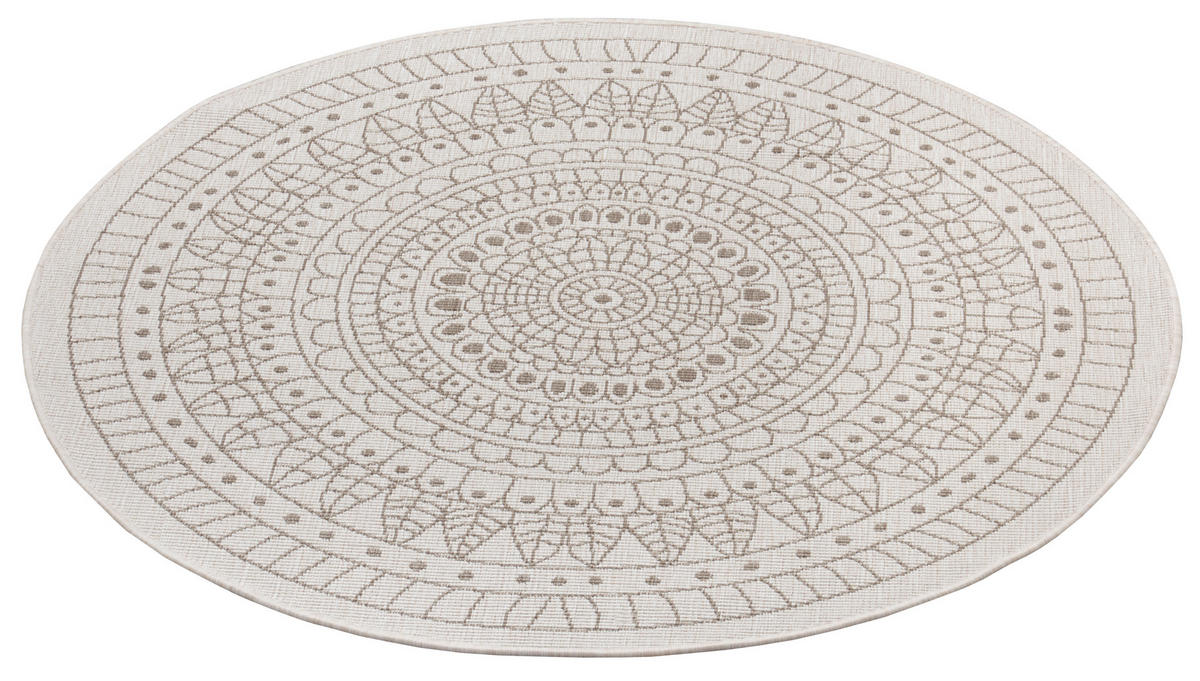 OUTDOORTEPPICH 240 cm Twin Creme, Cappuccino  - Creme/Cappuccino, Design, Kunststoff (240cm)