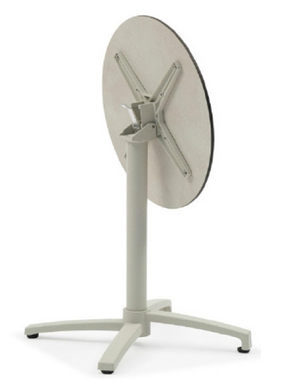 BISTROTISCH Metall, Kunststoff 60/60/73 cm  - Beige/Grauweiss, Design, Kunststoff/Metall (60/60/73cm)