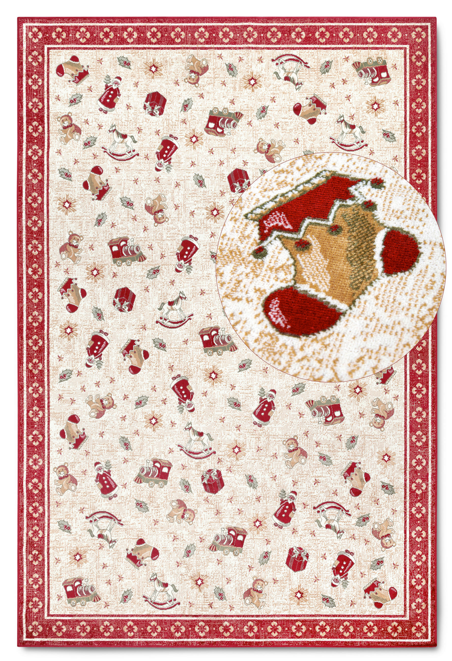 VINTAGE-TEPPICH 160/230 cm Toy's Delight Nostalgic Shine Weihnachten  - Rot/Multicolor, Design, Kunststoff/Textil (160/230cm) - Villeroy & Boch