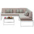 LOUNGE ZOFA Polywood® aluminij - bela/bež, Moderno, kovina/umetna masa (219/62/192cm) - Ambia Garden LOUNGE ZOFA Polywood® aluminij - bela/bež, Moderno, kovina/umetna masa (219/62/192cm) - Ambia Garden