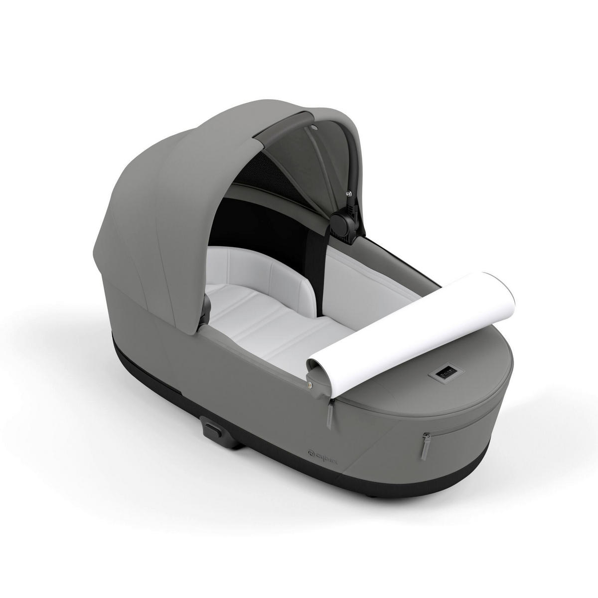 LIEGEWANNE PRIAM LUX  - Dunkelgrau/Weiß, Trend, Textil (87,5/48/60cm) - cybex PLATINUM
