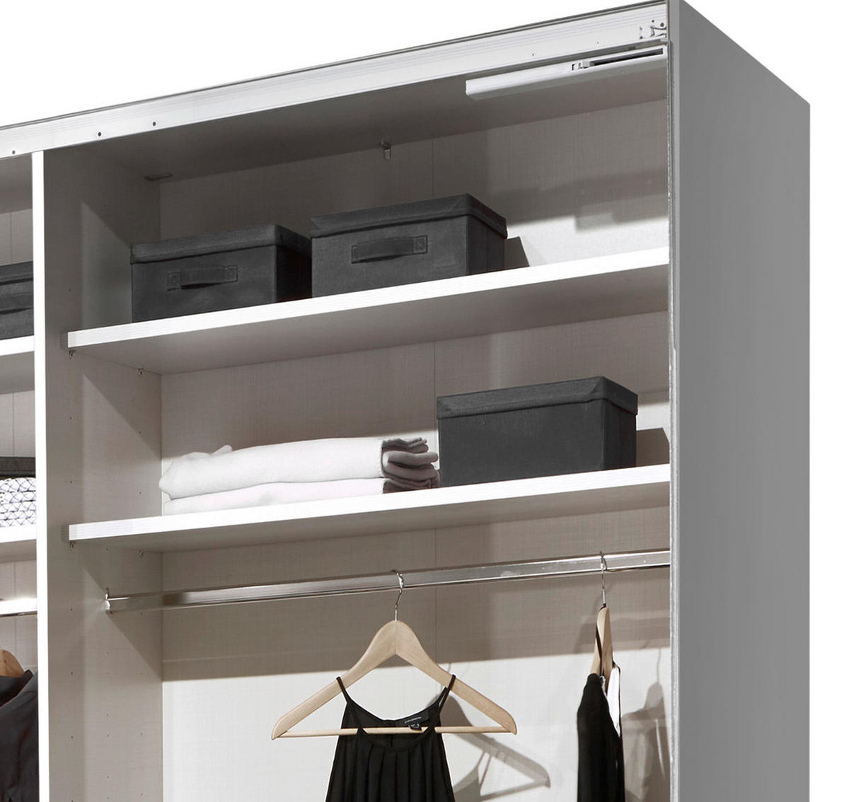 SCHWEBETÜRENSCHRANK in Anthrazit, Grau  - Dunkelgrau/Anthrazit, Modern, Holzwerkstoff (188/222/68cm) - MID.YOU