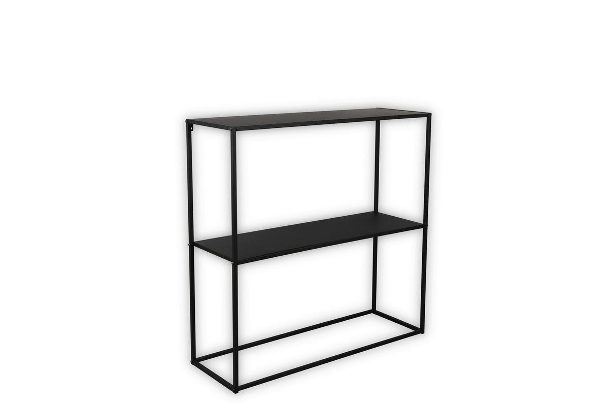 KONSOLENTISCH Schwarz  - Schwarz, Trend, Metall (80/27/80cm) - Boxxx