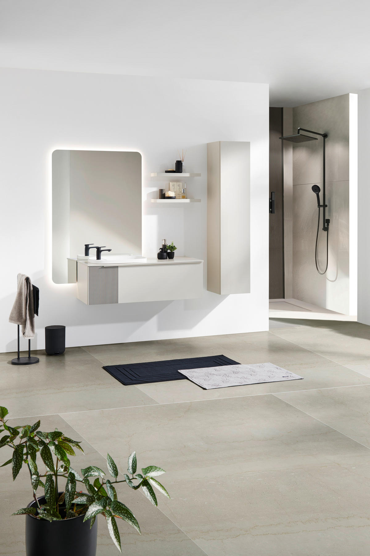 BADEZIMMER  in 120 cm  - Naturfarben, Design, Glas/Holzwerkstoff (120cm) - Dieter Knoll