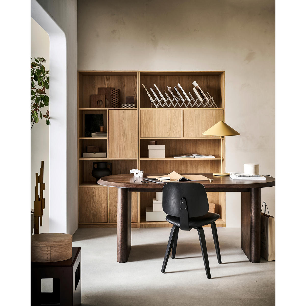 REGAL Eiche furniert Naturfarben  - Naturfarben, Design, Holz (110/199/40cm) - Livetastic