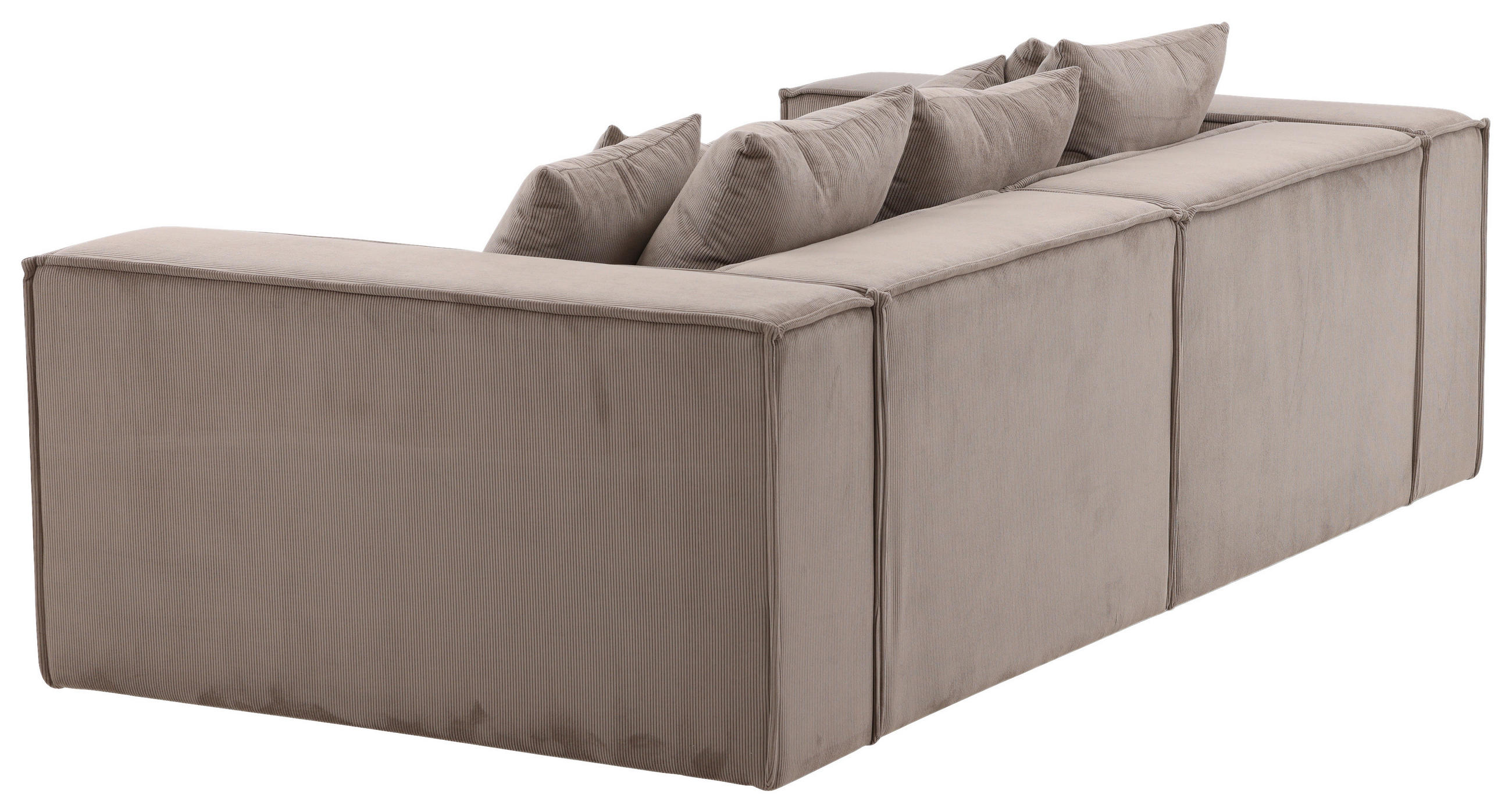 Thumbnail - Livetastic 2-Sitzer-Sofa, Braun, Holz, Kunststoff, Textil, Kiefer, 3-Sitzer, Füllung: Schaumstoff, 232x80x116 cm, Wohnzi...