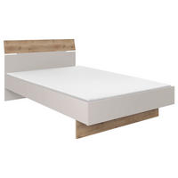 BETT 120/200 cm  in Eichefarben, Sandfarben   - Sandfarben/Eichefarben, Modern, Holzwerkstoff (120/200cm) - Hom`in