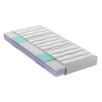 KALTSCHAUMMATRATZE 90/200 cm, Höhe ca.: 18 cm, H2 = mittel, 7-Zonen - KONVENTIONELL, Textil (90/200cm) - Sleeptex