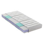 KALTSCHAUMMATRATZE 90/200 cm, Höhe ca.: 18 cm, H2 = mittel, 7-Zonen - KONVENTIONELL, Textil (90/200cm) - Sleeptex
