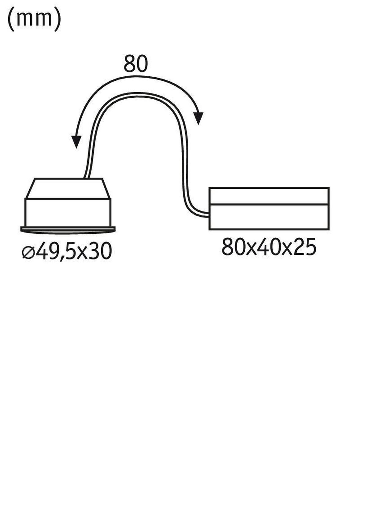 EINBAUSPOT 5,0/3,0 cm   - Basics (5,0/3,0cm) - Paulmann
