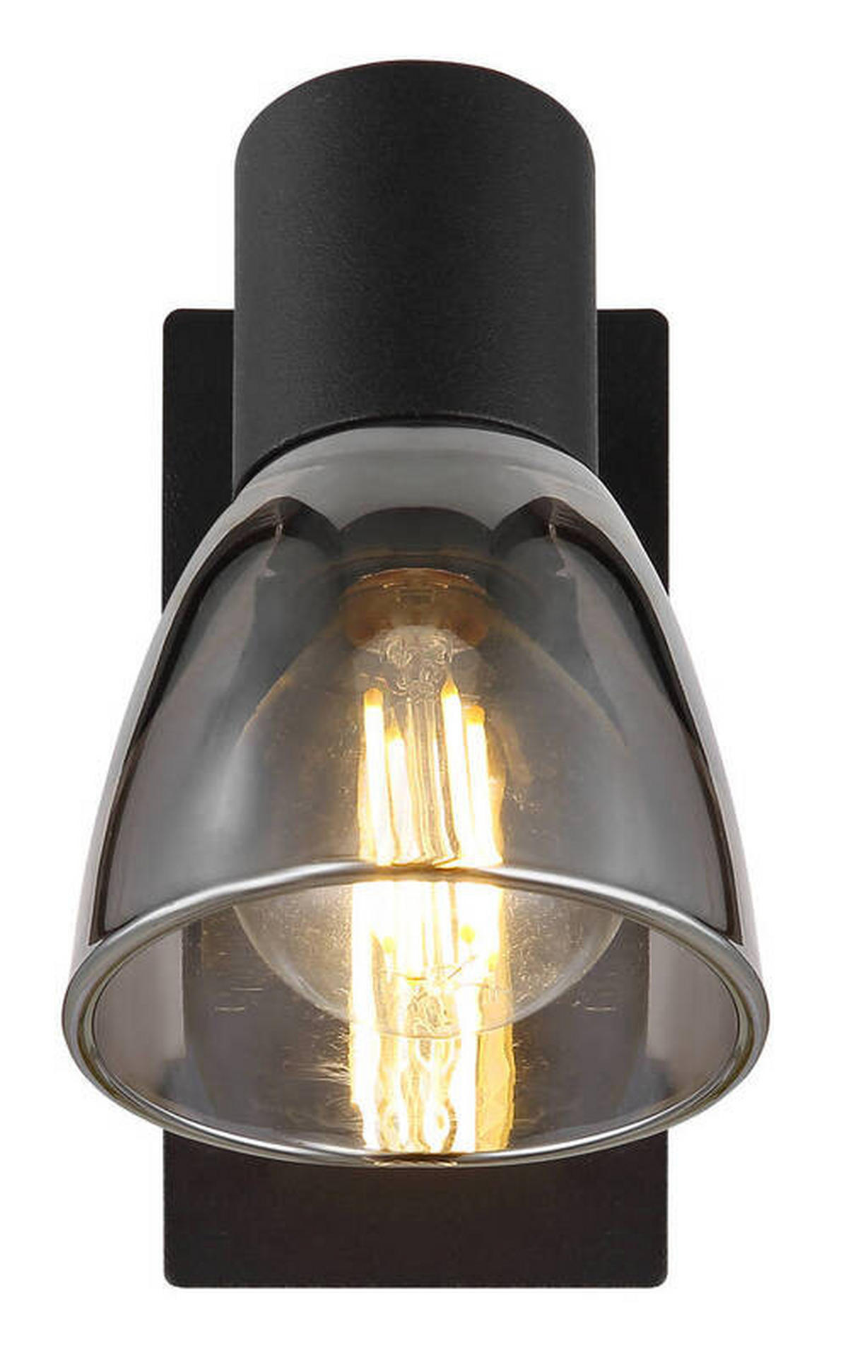 SPOTLIGHT Claude 7/15,5/14 cm   - svart, Design, metall/glas (7/15,5/14cm) - Globo