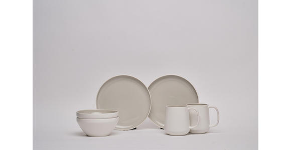 FRÜHSTÜCKSSERVICE Sandfarben 6-teilig 2 Personen  - Sandfarben, Design, Keramik - Novel