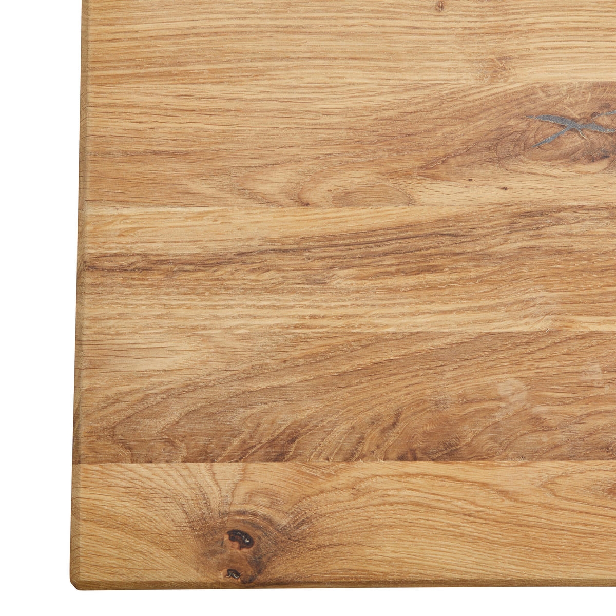 ESSTISCH in Holz 180/90/75 cm  - Eichefarben/Schwarz, Design, Holz/Metall (180/90/75cm) - Linea Natura