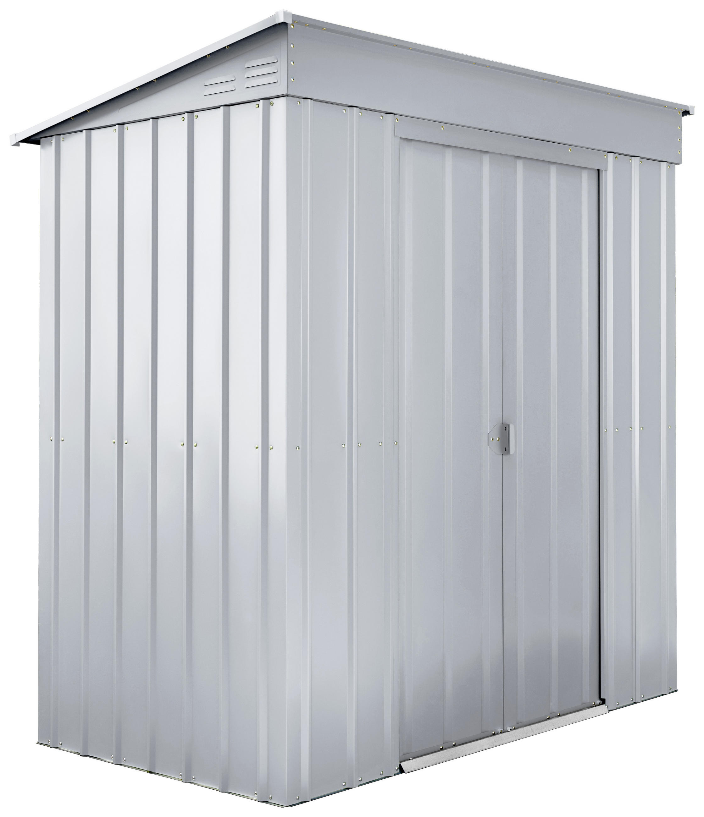 GERÄTEHAUS 180/199/124 cm  - Silberfarben, Basics, Metall (180/199/124cm)