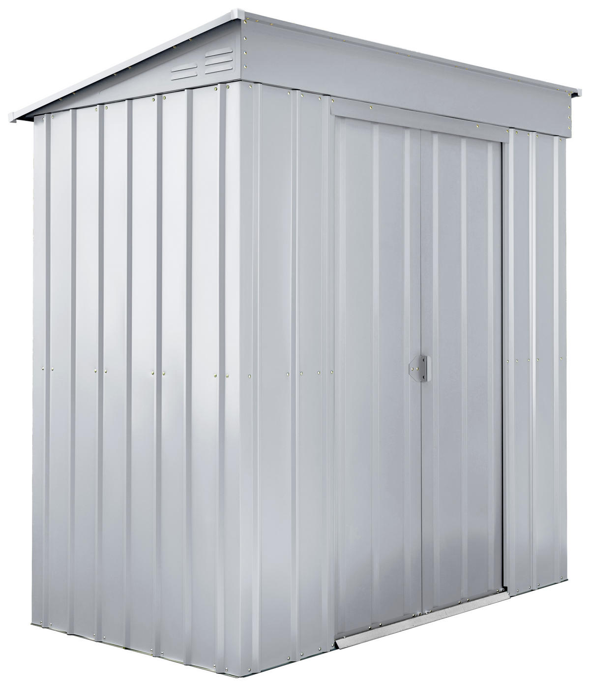 GERÄTEHAUS 180/199/124 cm  - Silberfarben, Basics, Metall (180/199/124cm)