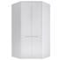 ECKKLEIDERSCHRANK 112/230/112 cm - Silberfarben/Weiß, KONVENTIONELL, Holzwerkstoff/Kunststoff (112/230/112cm) - Carryhome ECKKLEIDERSCHRANK 112/230/112 cm - Silberfarben/Weiß, KONVENTIONELL, Holzwerkstoff/Kunststoff (112/230/112cm) - Carryhome