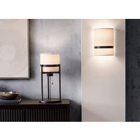 VISEČA SVETILKA  Round lights   103,5/21,5/110 cm        40 W E27 - črna/bela, Trendi, kovina/tekstil (103,5/21,5/110cm) - Joop!