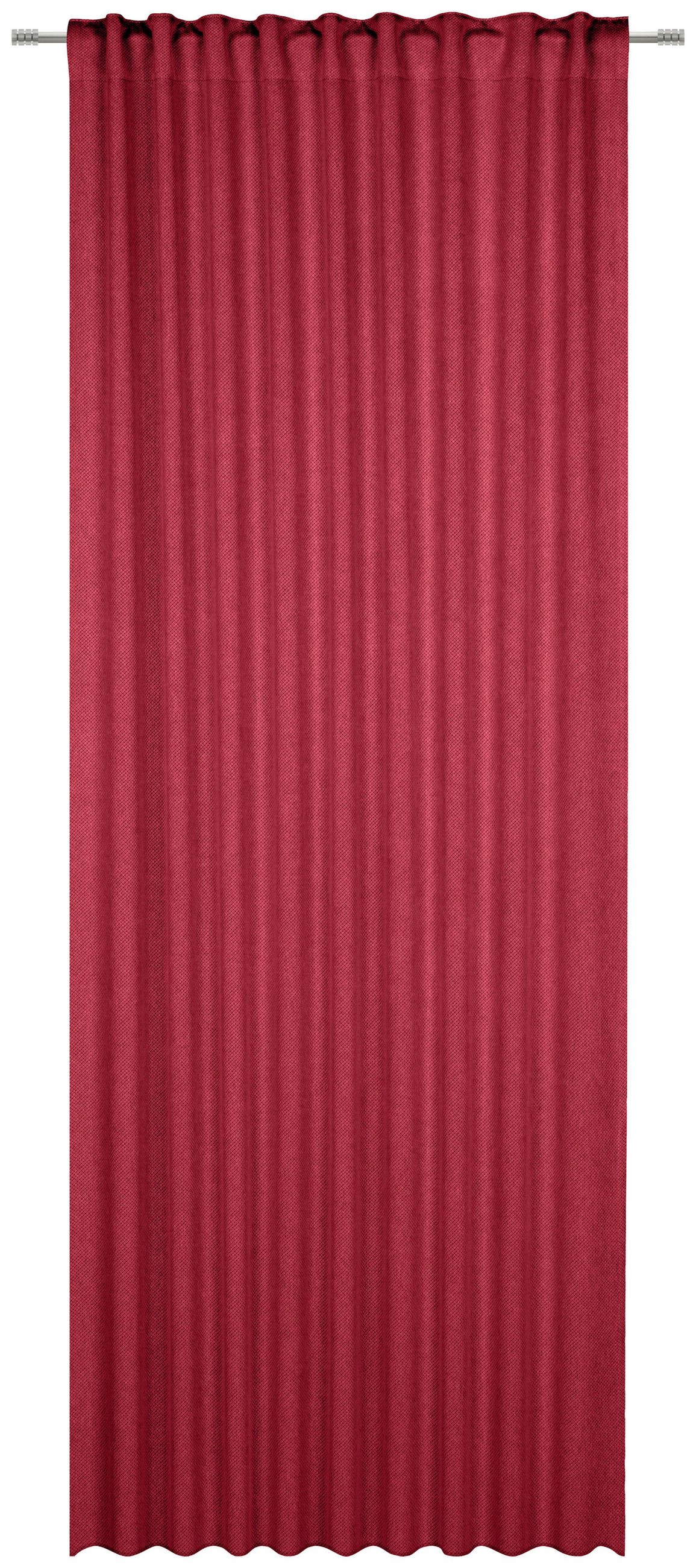 FERTIGVORHANG  blickdicht   135/245 cm  - Rot, Basics, Textil (135/245cm) - Esposa