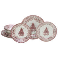 SERVIS Tannenbaum 12 delar  - röd, Basics, keramik - Creatable