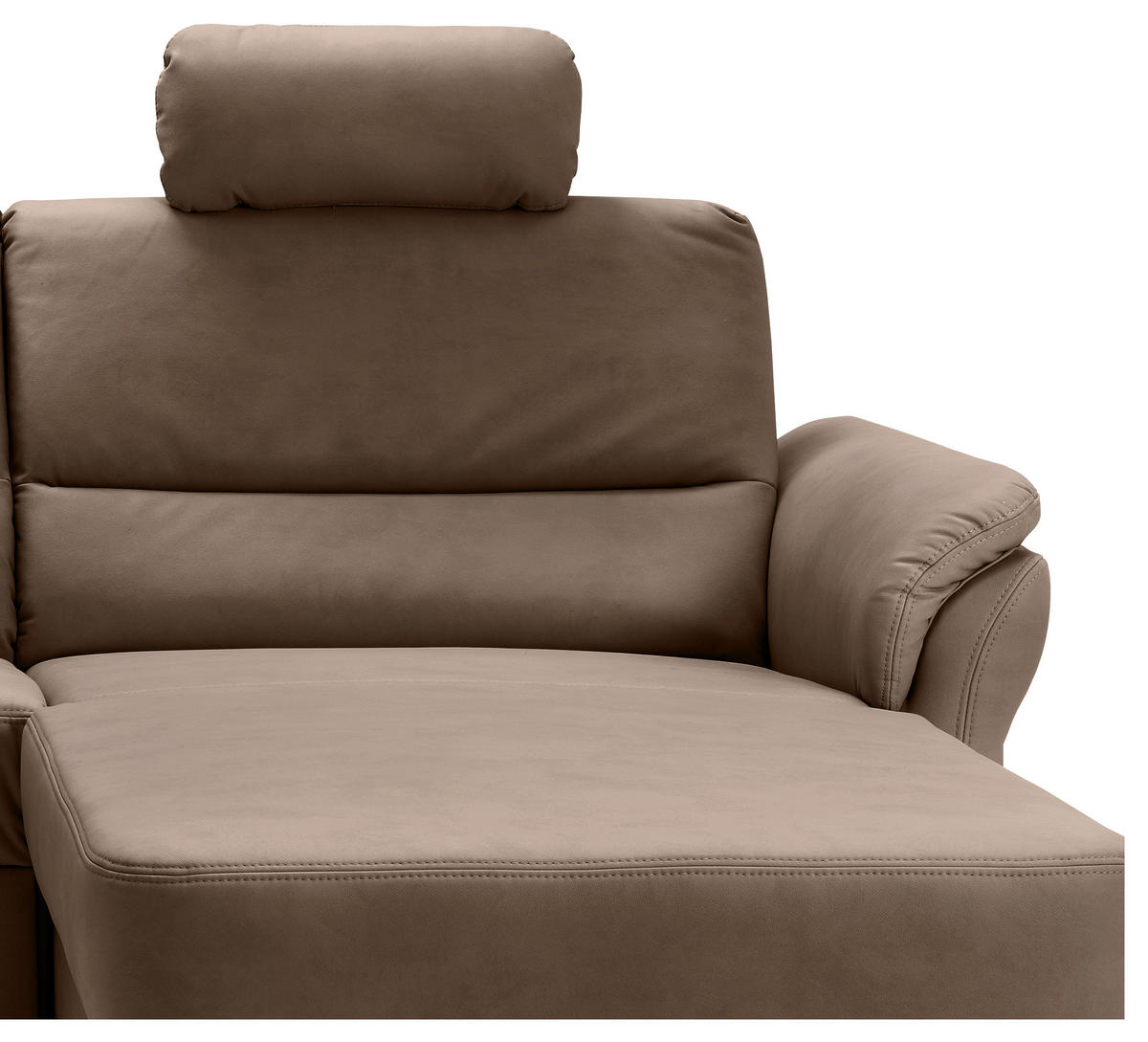 ECKSOFA in Lederlook Braun  - Schwarz/Braun, Modern, Holz/Textil (279/176cm) - Livetastic