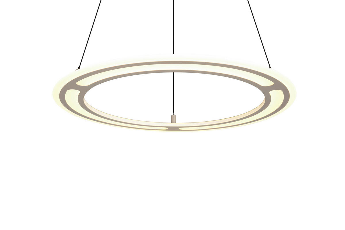 LED-HÄNGELEUCHTE 72,5/180 cm  - Beige/Grau, Design, Metall (72,5/180cm) - Trio Leuchten