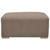 HOCKER in Textil Braun  - Buchefarben/Braun, Konventionell, Holz/Textil (101/44/92cm) - Livetastic