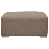 HOCKER in Textil Braun  - Buchefarben/Braun, Konventionell, Holz/Textil (101/44/92cm) - Livetastic