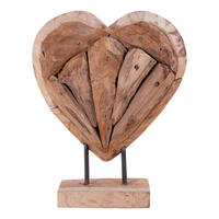DEKOHERZ  - Braun, Design, Holz (30cm)