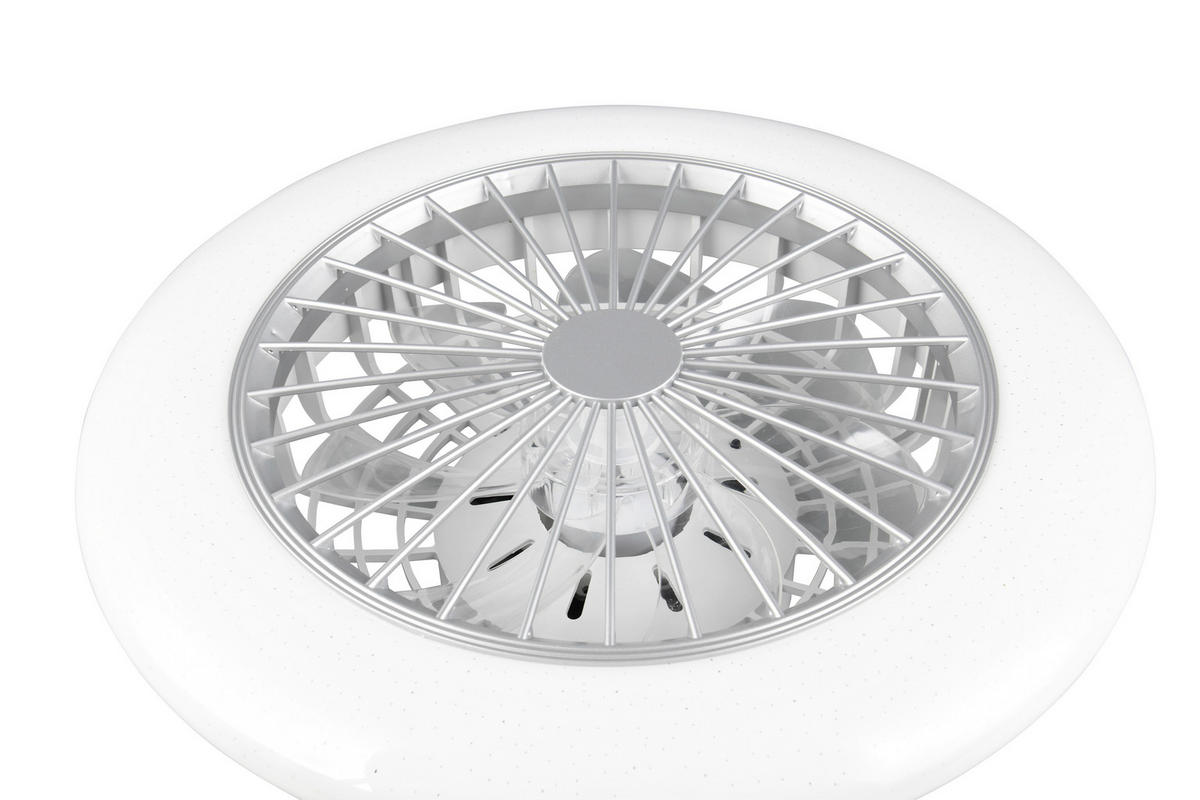 DECKENVENTILATOR  49/16,5 cm    - Weiss/Titanfarben, Konventionell, Kunststoff (49/16,5cm)