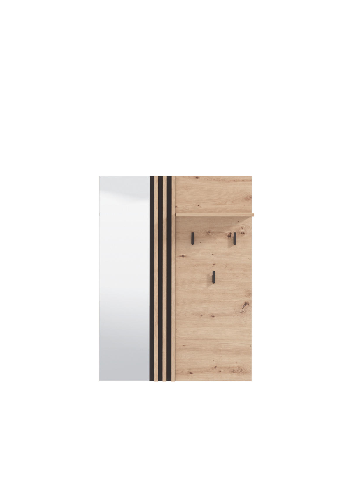 GARDEROBNI PANEL  hrast Artisan   drvni materijal  - hrast Artisan, Basics, drvni materijal (76/102/20,5cm) - Carryhome