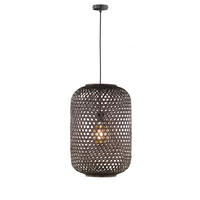 HÄNGELEUCHTE Calla 860474 40/250 cm   - Schwarz, Natur, Holz (40/250cm) - Schöner Wohnen