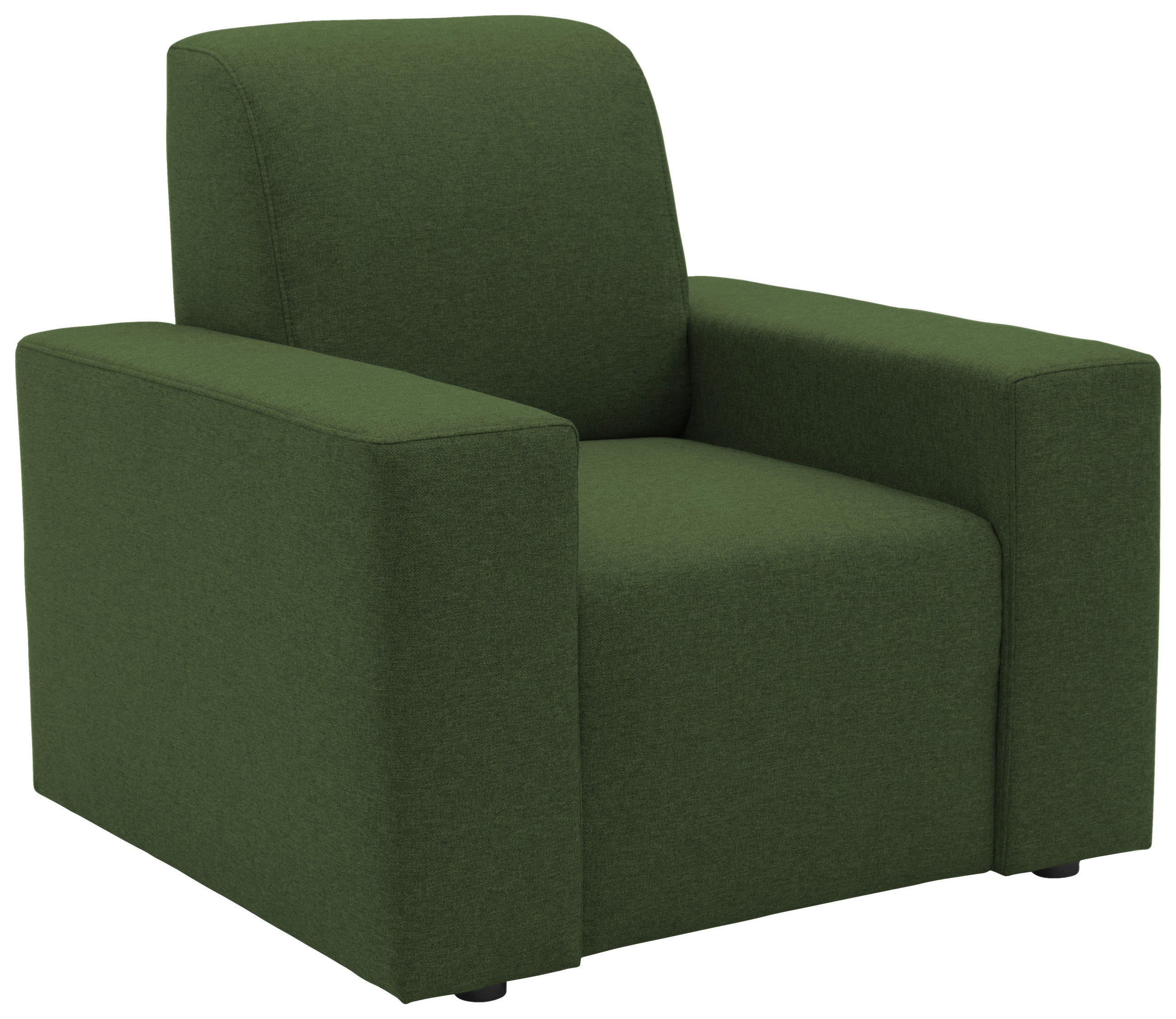 SESSEL in Webstoff Grün  - Schwarz/Grün, Design, Kunststoff/Textil (93/88/88cm) - LOOKS by W.Joop