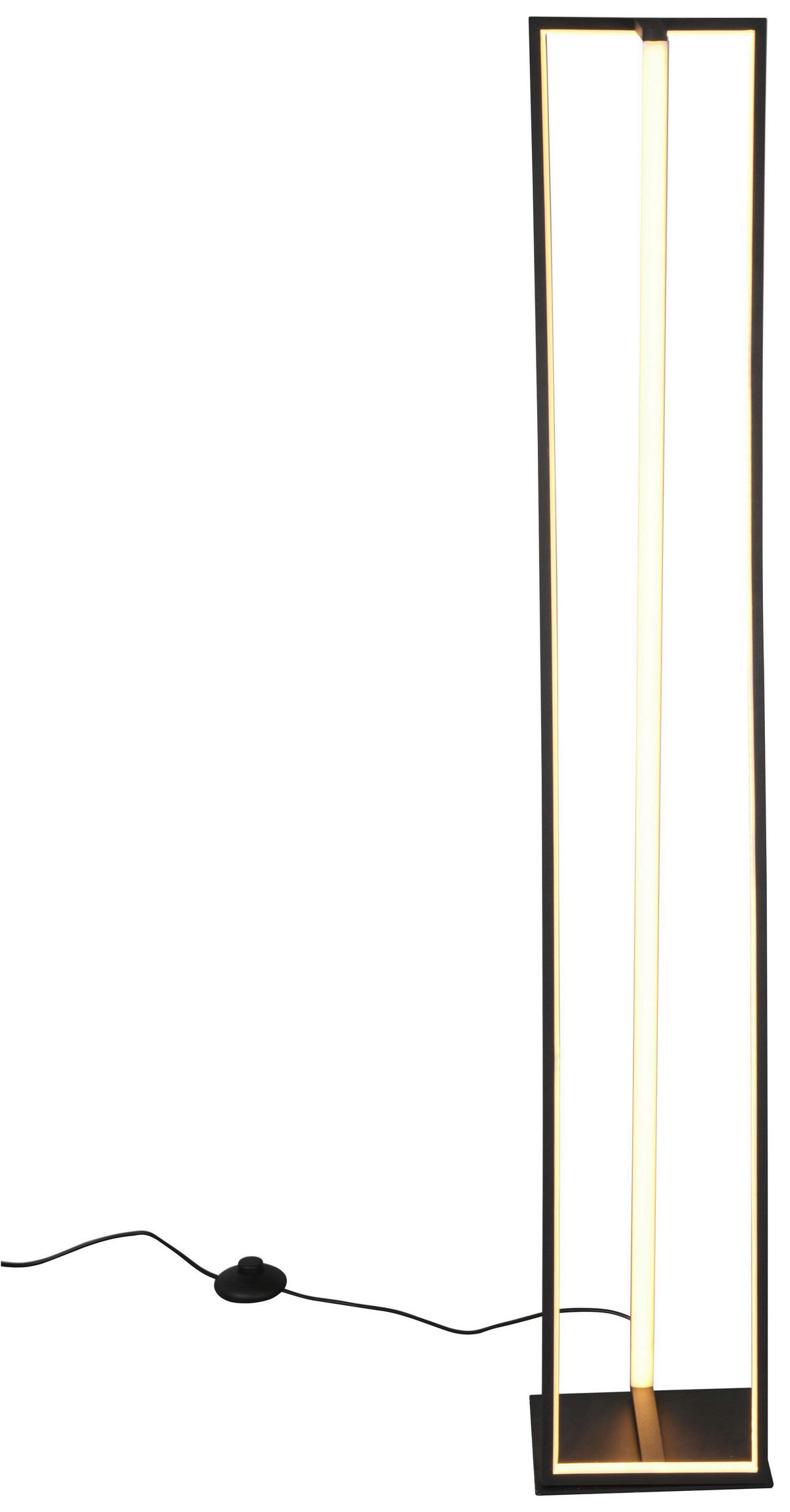 LAMPADAR CU LED - negru, Design, metal (20,5/124/17,5cm)