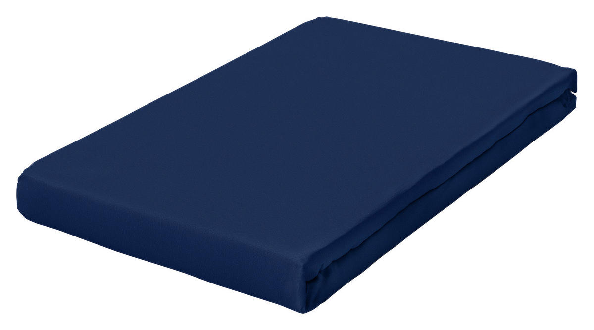 SPANNBETTTUCH PURE Jersey  - Dunkelblau, Basics, Textil (120-130/200-220cm) - Schlafgut
