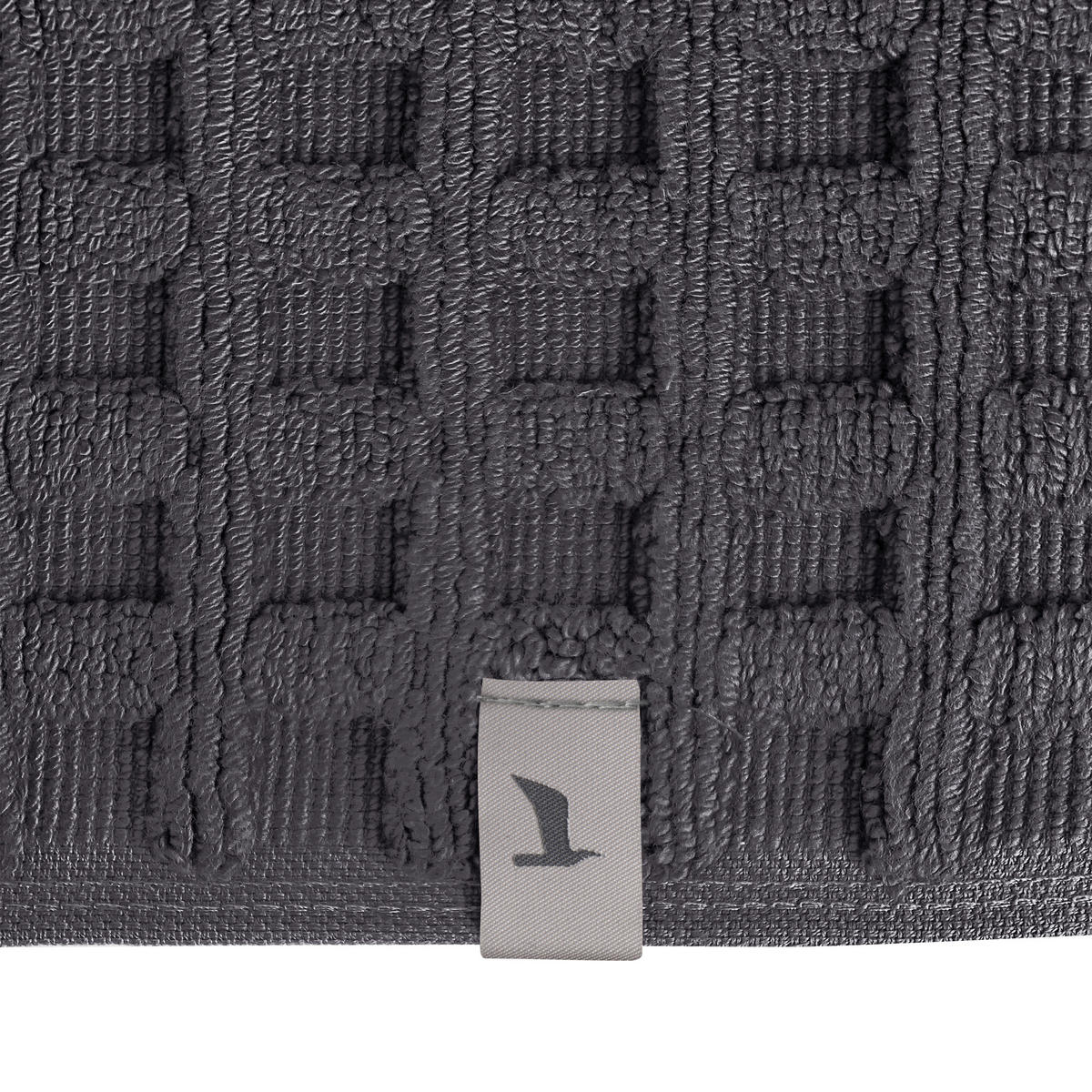 BADTEPPICH PIQUEE Grau 60/60 cm  - Grau, Basics, Textil (60/60cm) - Moeve