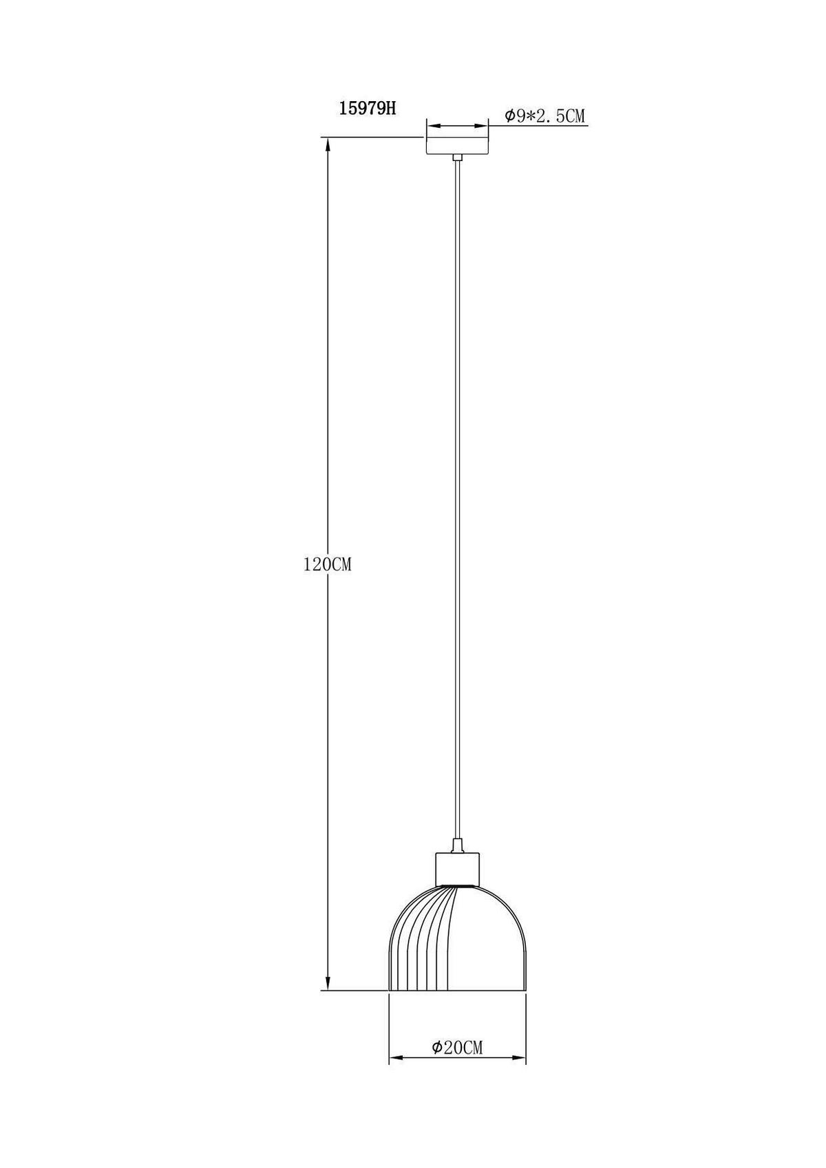HÄNGELEUCHTE Swanson 20/120 cm  - Bernsteinfarben/Schwarz, Design, Glas/Holz (20/120cm) - Globo