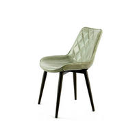 STOLSET 2 styck läderimitation  - ljusgrön, Lifestyle, metall/läder (51/80/60cm) - Kayoom