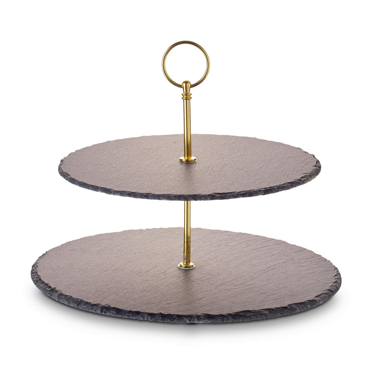 STOJAN NA CUPCAKES    - zlatá, Basics, kov/kameň (30/25/40cm) - Echtwerk