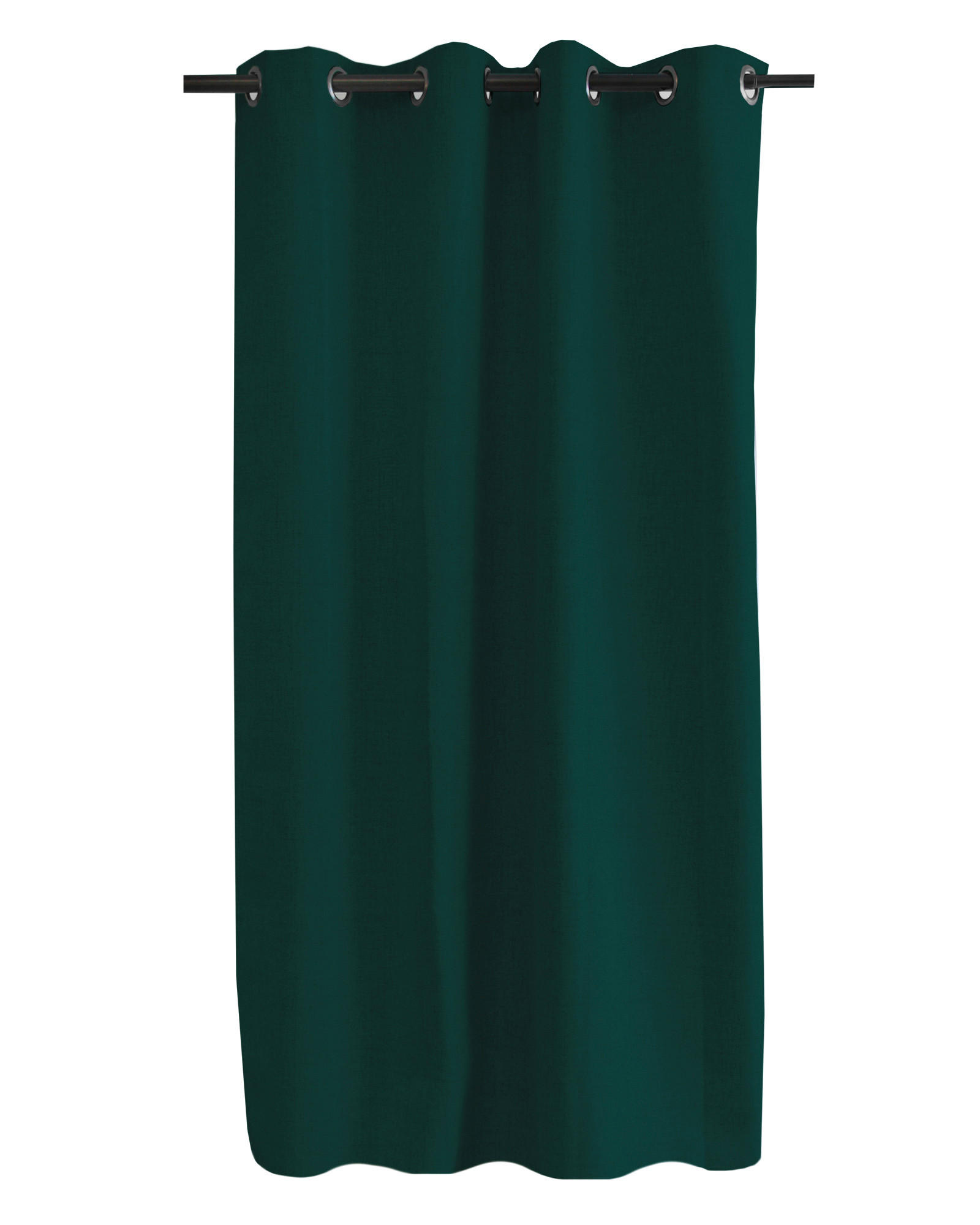 VERDUNKELUNGSVORHANG - Dunkelgrün, Basics, Textil (135/260cm)