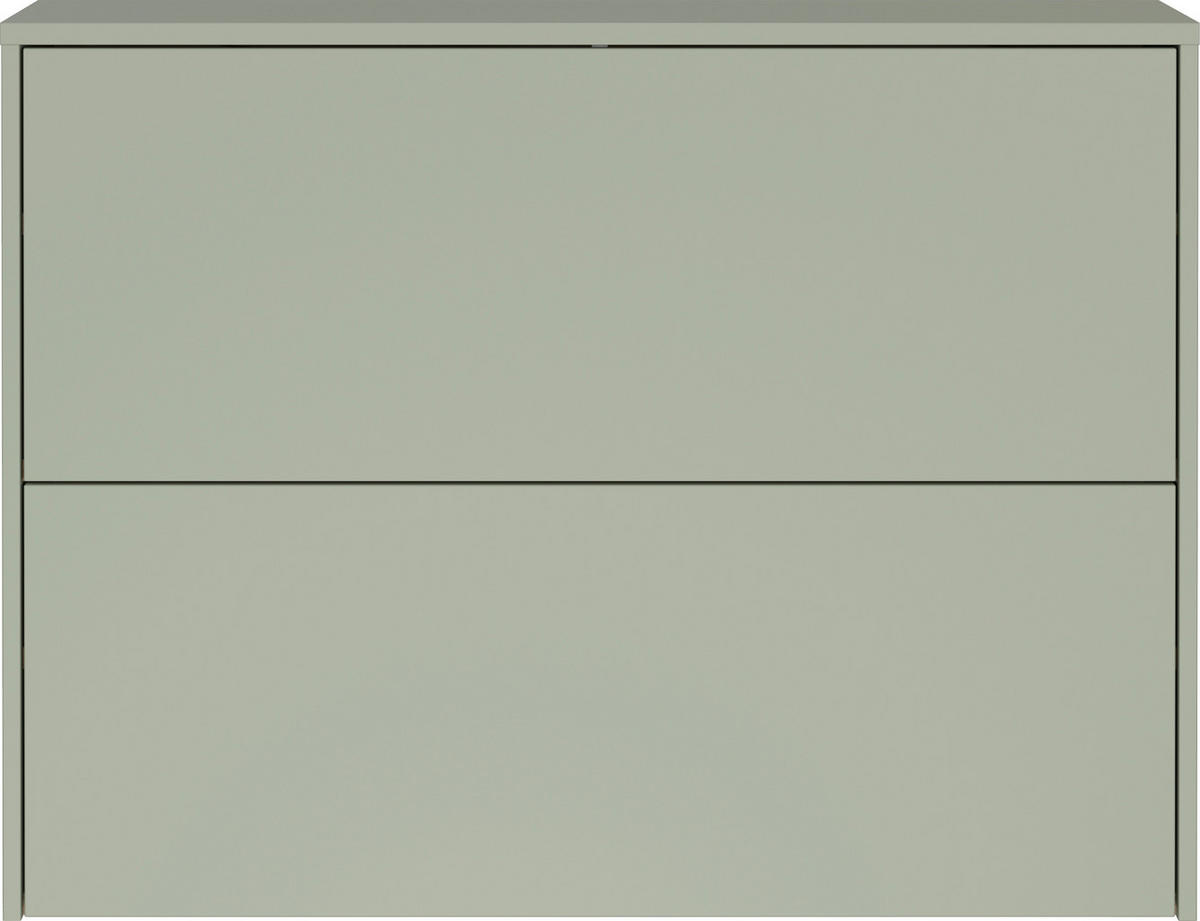 GARDEROBE 2-teilig  in 99/200/27 cm  - Eichefarben/Grün, Design, Holzwerkstoff (99/200/27cm) - Livetastic