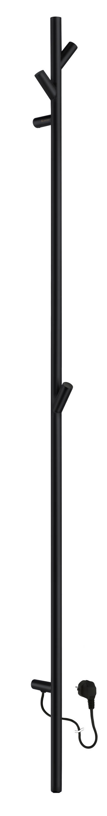 HANDTUCHTROCKNER Schwarz  - Schwarz, Basics, Metall (8/172cm) - Smedbo