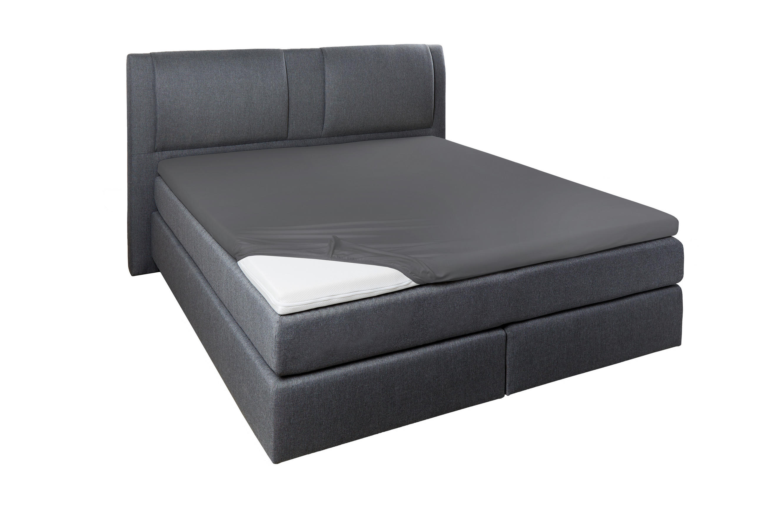 TOPPER-SPANNLEINTUCH 150/200 cm Jersey  - Anthrazit, Basics, Textil (150/200cm)